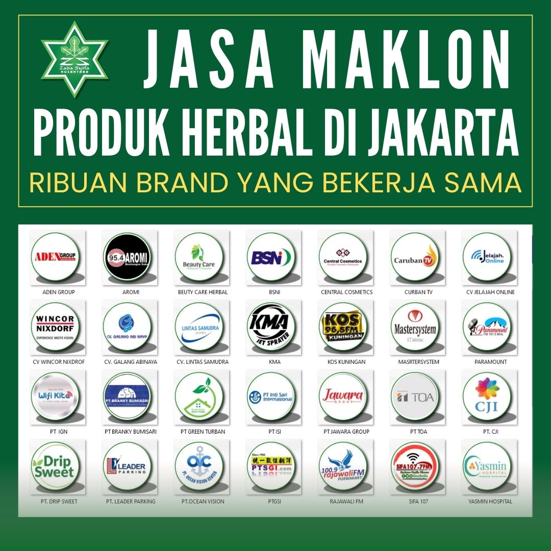 Jasa Maklon Produk Herbal di Jakarta